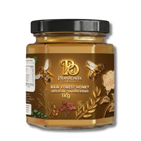 Raw Forest Honey 1kg | Pure Unprocessed Organic Honey | No Added Sugar | Pranadaha Organic